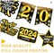 2024 New Year Party Decorations Party Supplies Black Gold Party Banner